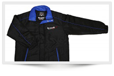 HALF COAT SIZE:M/L COLOR:BLUE & BLACK
