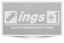 ings Sport STICKER(letter) (500mm×164mm) Color:White / Black