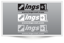 ings STICKER(letter) (210mm×69mm) Color:Black / White / Silver