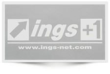 ings Sport STICKER(抜き文字タイプ) (500mm×164mm) Color:White / Black