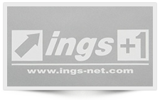 ings STICKER(シートタイプ) (220mm×75mm) Color:White