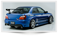 インプレッサ WRX STI GDB エアロパーツ リアビュー